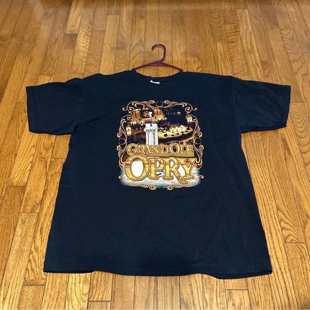 Grand Ole Opry T-Shirt Mens XL Black Short Sleeve Country Western Double Sided